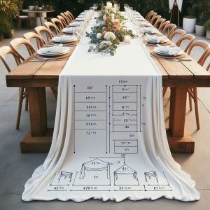 size tablecloth do I need for a 6-foot table